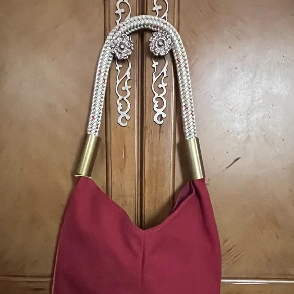 *NWT*RARE* Wildwood Oyster Co. Large Nantucket 2-Tone Canvas Handbag w/ Dustbag - Picture 6 of 15